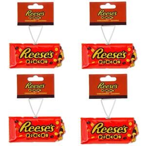 Hershey Reeses Pieces Decoupage Holiday Christmas Ornament by Ruz New Lot of 4